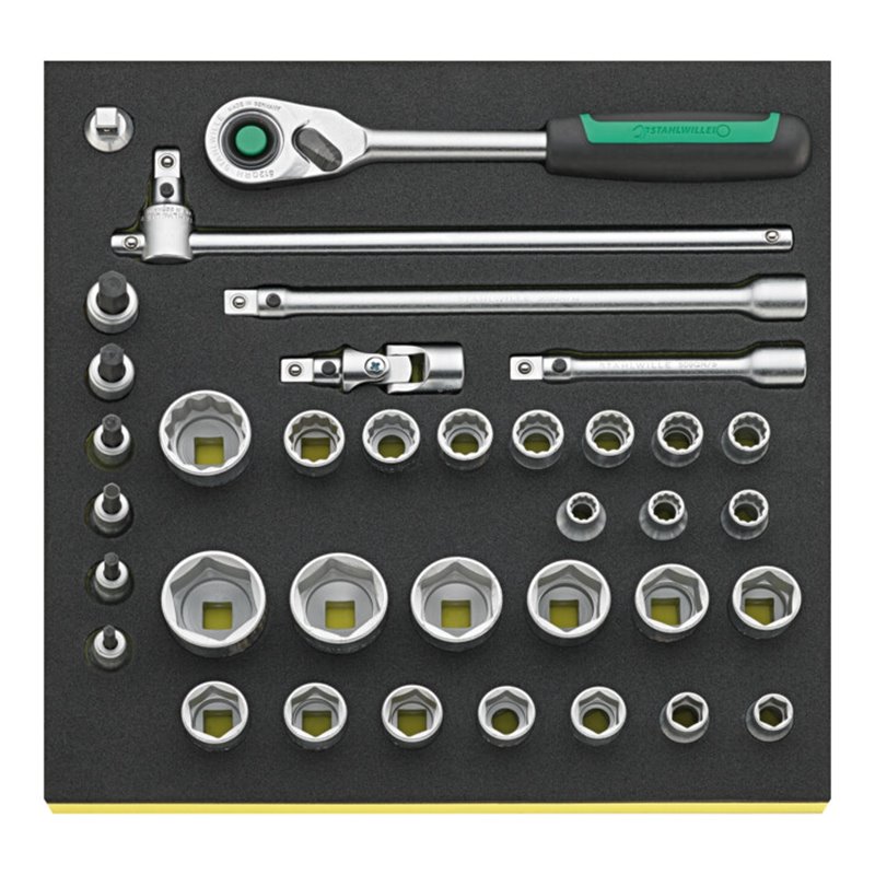 Stahlwille Wkz.Sortiment Nr.TCS 50/52/30/6QR 2/3-Teilung 36tlg.