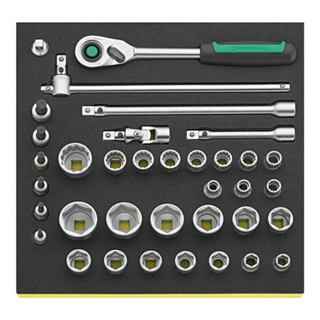 Stahlwille Wkz.Sortiment Nr.TCS 50/52/30/6QR 2/3-Teilung 36tlg.