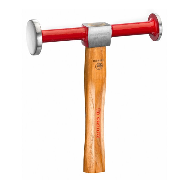 Facom Ausbeul- und Schlichthammer Hickory-Stiel runde, flache Schlagfläche Ø 32 mm runde, gewölbte Schlagfläche Ø 40 mm