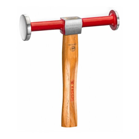Facom Ausbeul- und Schlichthammer Hickory-Stiel runde, flache Schlagfläche Ø 32 mm runde, gewölbte Schlagfläche Ø 40 mm