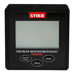 STIER Digitales Neigungsmessgerät Premium+, LCD-Display, +-0,2°