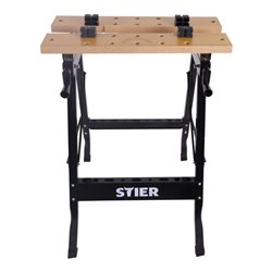 STIER Werk- und Spanntisch, klappbar, 150 kg