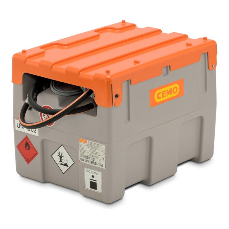CEMO DT-Mobil Easy 200 l, 12 V, AZV, Deckel mit Elektropumpe 40 l/min, ADR-Zulassung