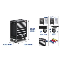 BGS Werkstattwagen Profi Exclusive mit 259 Werkzeugen
