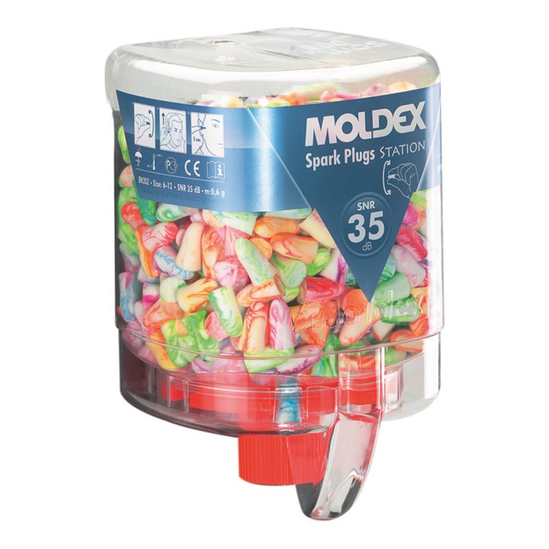 Moldex Einwegstöpsel Spark Plugs in MoldexStation, klein SNR 35 dB