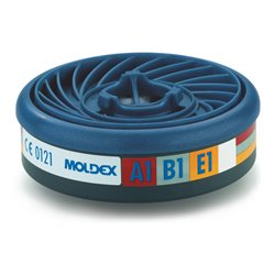 Moldex Gasfilter A1B1E1, für Serie 7000 + 9000, EasyLock®, organische Gase, anorganische Gase und Saure Gase