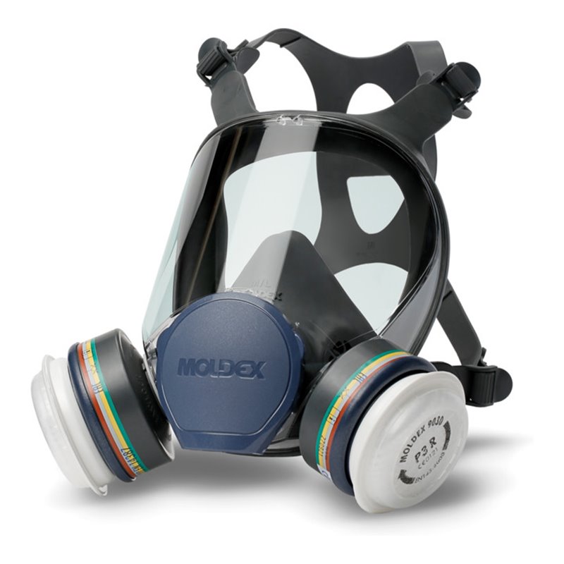 Moldex Vollmaske fertig montiert A1B1E1K1 P3 R, in Alubeutel verschweißt