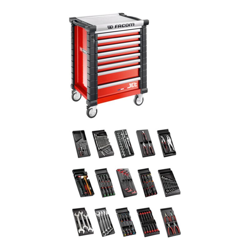 Facom Werkstattwagen JET.8M3 mit 15 Modulen