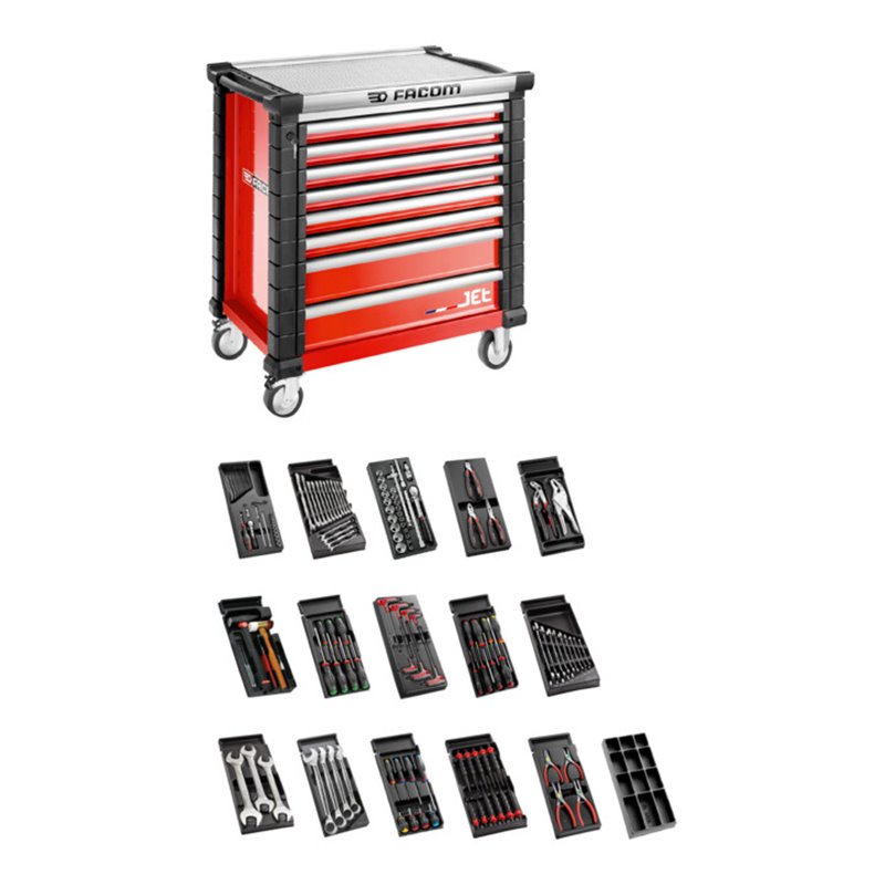 Facom Werkstattwagen JET.8M4 mit 15 Modulen