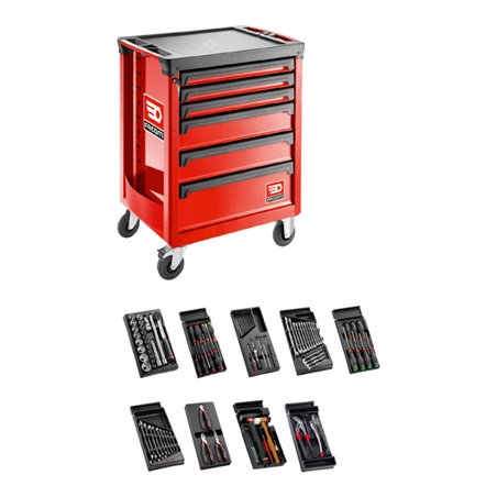 Facom Werkstattwagen ROLL.6GM3 mit 6 Modulen