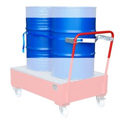 Bauer Südlohn Fasshalterung mit Spanngurt für 2 x 200 Liter Fässer