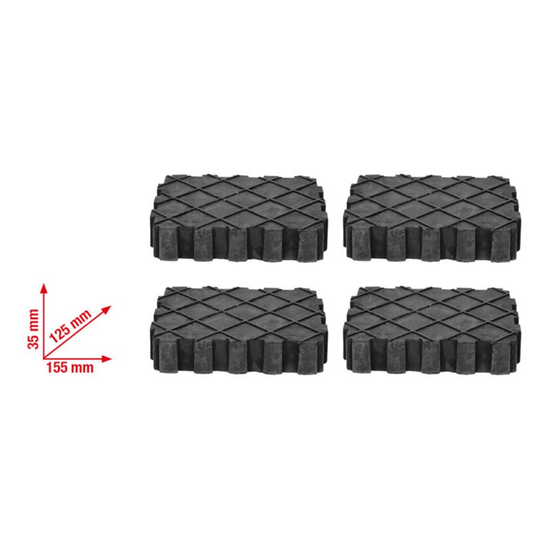 KS Tools Universal Gummiauflagen-Satz für Hebebühne, 4-tlg.