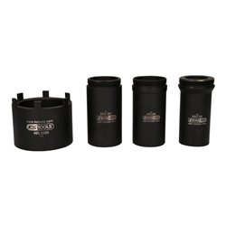KS Tools Nutmuttern-Schlüssel-Satz mit 3 Führungsrohren für Mercedes, Ø 75 mm , 4-tlg.
