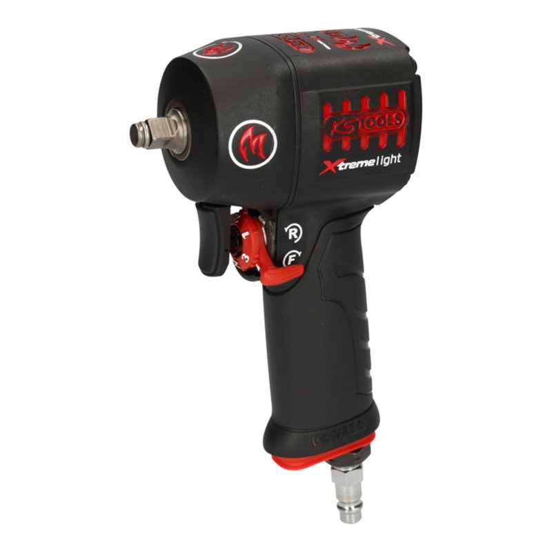 KS Tools 3/8' miniMONSTER Xtremelight Hochleistungs-Druckluft-Schlagschrauber 1.390 Nm