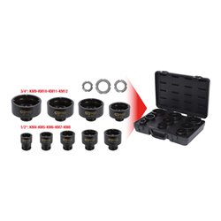 KS Tools Nutmuttern-Schlüssel-Satz, Zapfen innen liegend, 9-tlg.