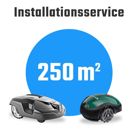 Mähroboter-Installationsservice Paket XXS bis 250m²