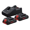 Bosch Akku Starter-Set: 2 x ProCORE 18 Volt 4,0 Ah und GAL 18V-40
