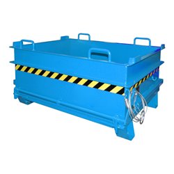 Bauer Südlohn Baustoffcontainer BC 500, lackiert, Lichtblau