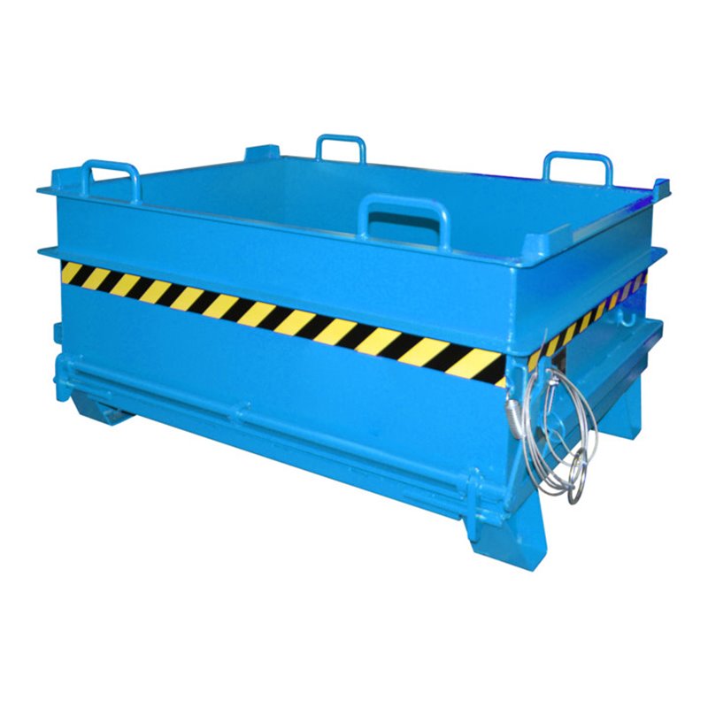 Bauer Südlohn Baustoffcontainer BC 500, lackiert, Lichtblau