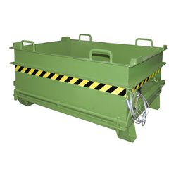 Bauer Südlohn Baustoffcontainer BC 500, lackiert, Resedagrün