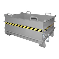 Bauer Südlohn Baustoffcontainer BC 500, lackiert, Mausgrau