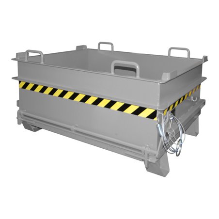 Bauer Südlohn Baustoffcontainer BC 500, lackiert, Mausgrau