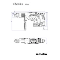 Metabo Kombihammer KHEV 11-52 BL Kunststoffkoffer