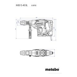 Metabo Kombihammer KHEV 5-40 BL Kunststoffkoffer