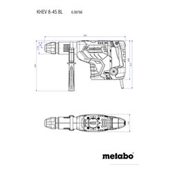 Metabo Kombihammer KHEV 8-45 BL Kunststoffkoffer