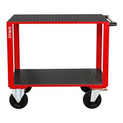 STIER Montagewagen mit 2 gummibeschichteten Ladeflächen