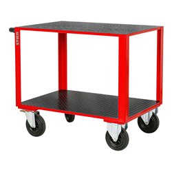 STIER Montagewagen mit 2 gummibeschichteten Ladeflächen