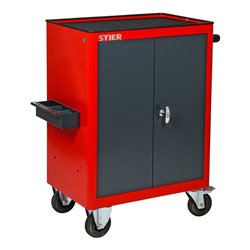 STIER Schrankwagen mit 2 Einlegeböden