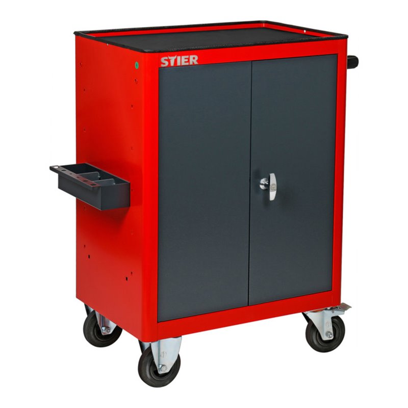 STIER Schrankwagen mit 2 Einlegeböden