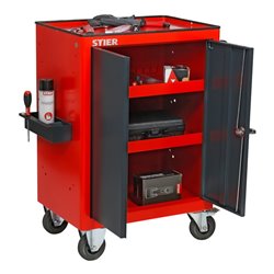 STIER Schrankwagen mit 2 Einlegeböden