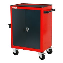 STIER Schrankwagen mit 2 Einlegeböden