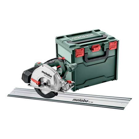 Metabo Akku-Metall-Handkreissäge MKS 18 LTX 58 FS Set mit Führungsschiene FS 160  metaBOX 340 18V x +