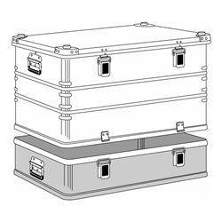 ZARGES Transportkiste K 470 Plus - Haubenbehälter 750 x 550 x 380 mm