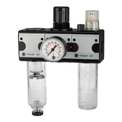 RIEGLER Wartungseinheit 3-teilig »multifix«, mit PC-Behälter