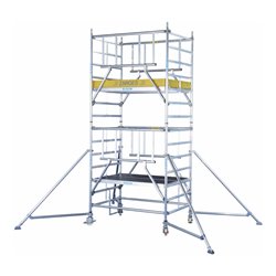 ZARGES Multitower S-PLUS 2T - Fahrgerüst Ausleger Arbeitshöhe 3.35 m 1.35 m + Plattform 1.20 m x 1.80 m