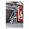 ZARGES Treppenpodest fahrbar 60° 4 Stufen, 800 mm breit, Höhe 0.99 m