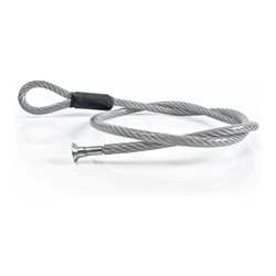 ZARGES Verankerungsseil Edelstahl,Selbstmontage Kunststoffummantelt, Länge 1.2 m