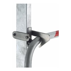 ZARGES Sicherungsschranke in Bügelform mit integrierter Steigschutzschiene, V4A