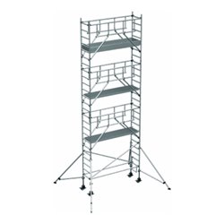ZARGES Multitower S-PLUS 1T - Fahrgerüst Ausleger Arbeitshöhe 8.40 m 6.4 m + Plattform 0.60 m x 2.50 m