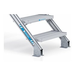 ZARGES LM-Überstieg 45° 7 Stufen, 800 mm breit, Höhe 1.380 mm