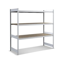 Bito Großfachregal Grundfeld Set, 350kg, Spanplatte, verzinkt