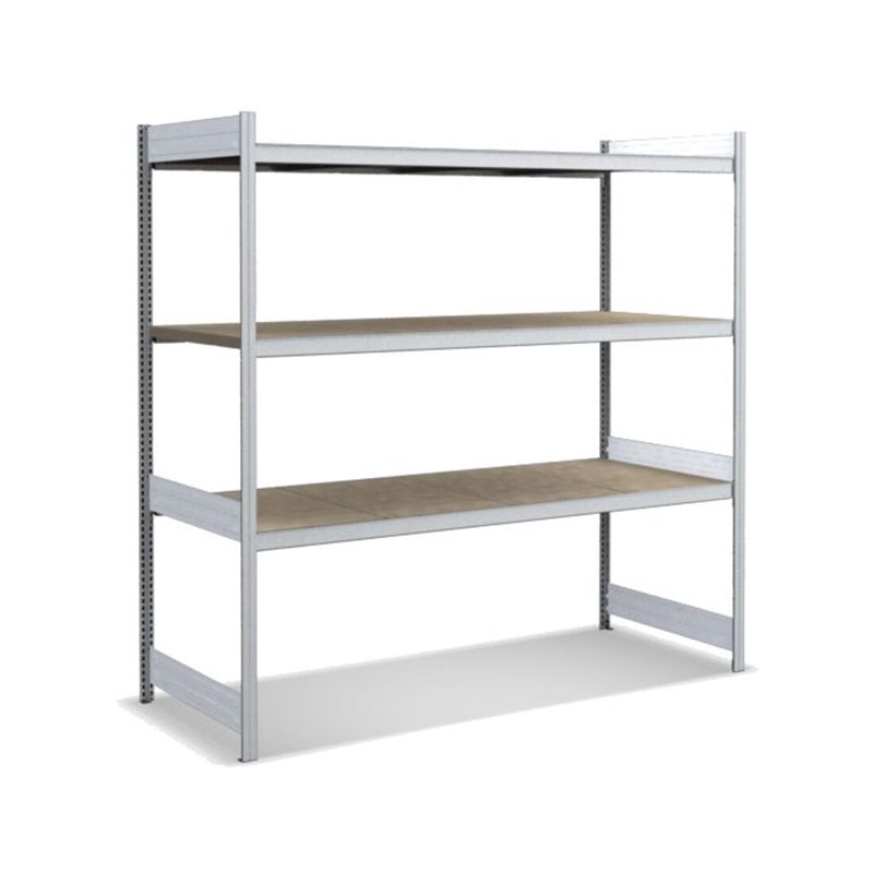 Bito Großfachregal Grundfeld Set, 350kg, Spanplatte, verzinkt