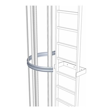 ZARGES 3/4-Rückenschutzbügel 700mm ST
