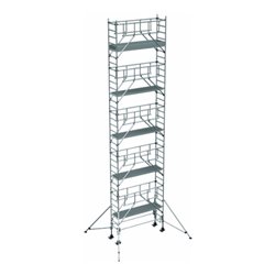 ZARGES Multitower S-PLUS 1T - Fahrgerüst Ausleger Arbeitshöhe 11.20 m 9.2 m + Plattform 0.60 m x 2.50 m