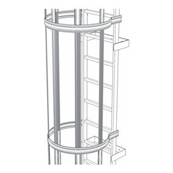 ZARGES Rückenschutzstrebe 1.400 mm Alu elox.