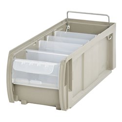 Bito C-Teile-Behälter CTB Set / CTB41514SFC L400xB156xH140 mm aus Sunflower Compound, grau